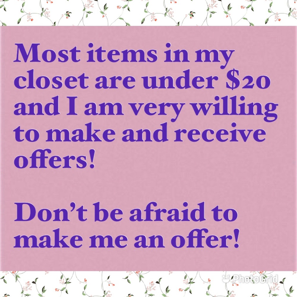 Offers are always very welcome and encouraged!!!